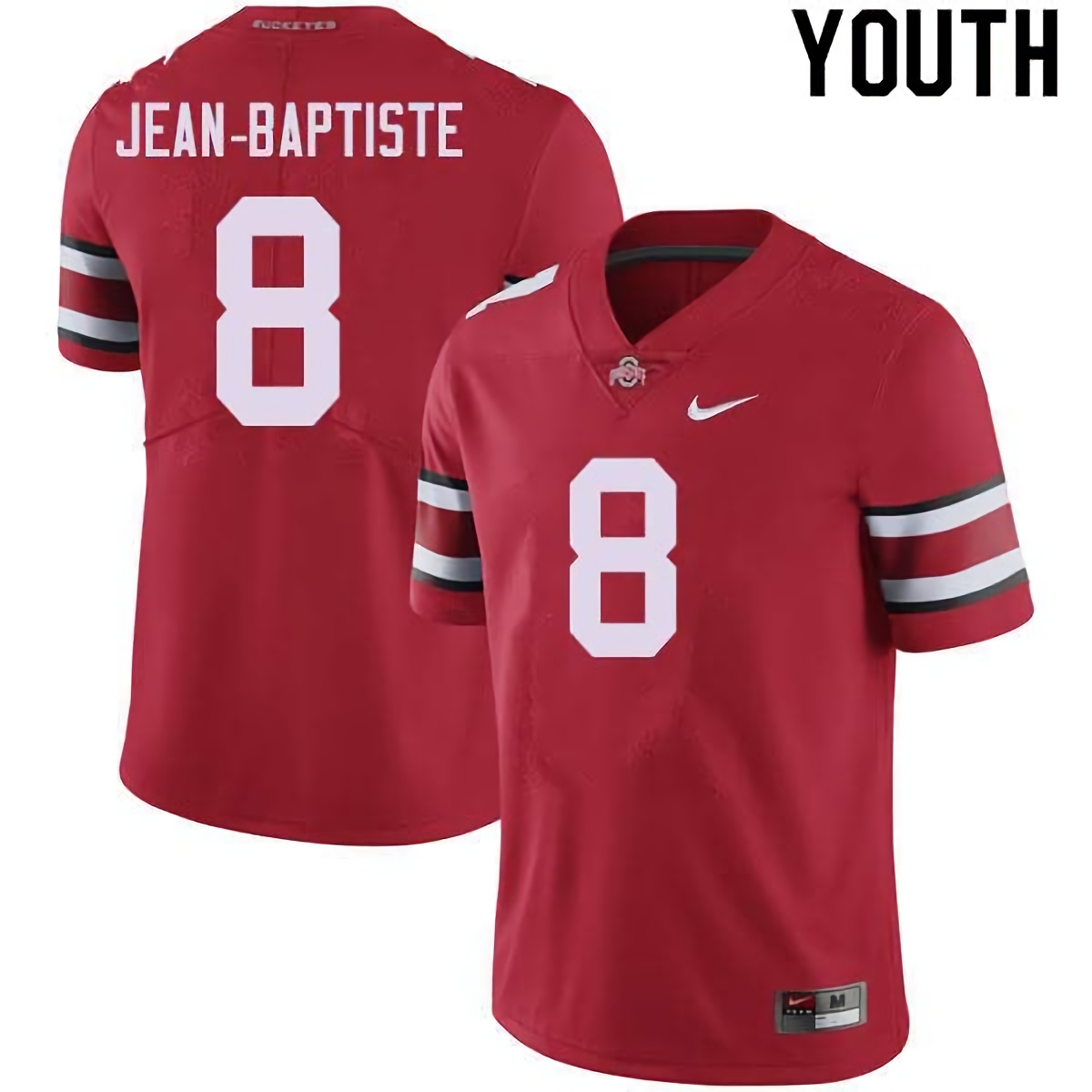 Javontae Jean-Baptiste Ohio State Buckeyes Youth NCAA #8 Nike Red College Stitched Football Jersey DNZ7456VZ